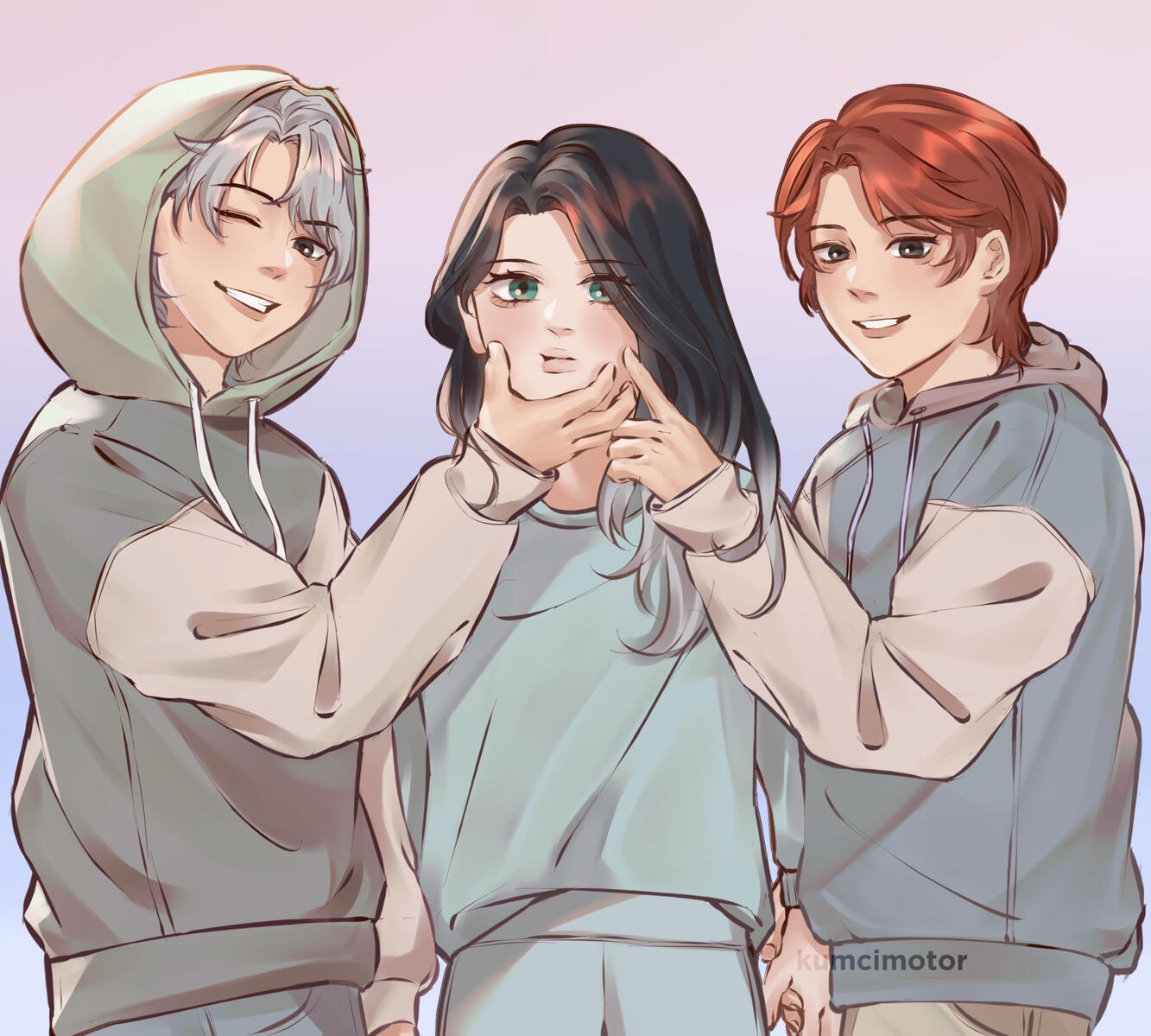 Yukiko & Haru with their younger sister, Sora