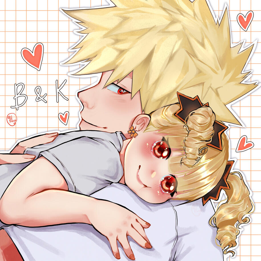 Katsuki &amp; young Kana (by @tuweechan)
