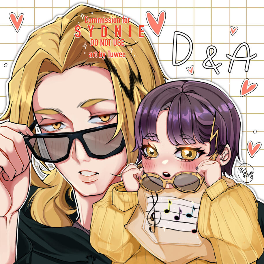 Denki and young Ayane (by @tuweechan)